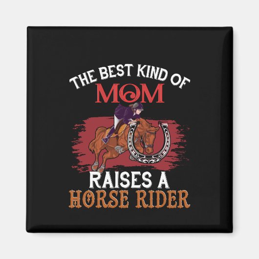 Horse Art het beste soort moeder Magneet (Voorkant)