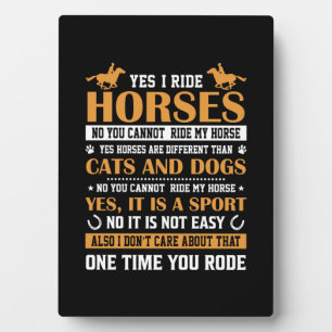 Horse Art Ja I Ride Horses Fotoplaat