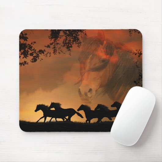 Horse Art Mousepad Muismat (Met muis)