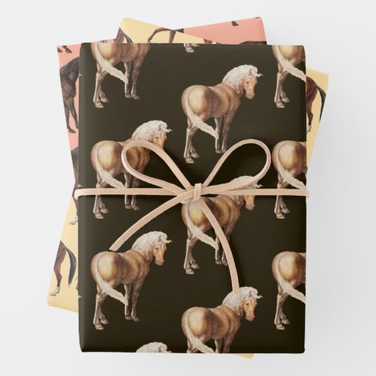 Horse Art Wrapping Craft Paper (In situ)