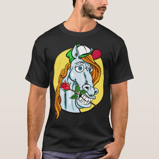 Horse artsy cool t-shirt (Voorkant)