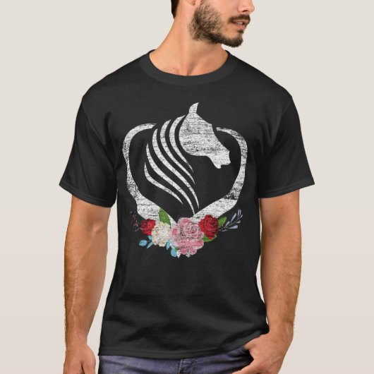Horse artsy ranch t-shirt (Voorkant)