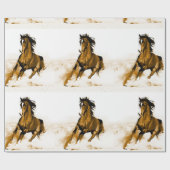 Horse Artwork Cadeaupapier (Vlak)