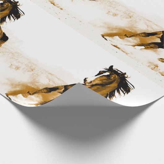 Horse Artwork Cadeaupapier (Hoek)