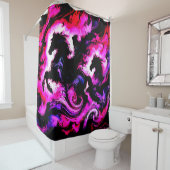 Horse Artwork Douchegordijn (In situ)