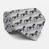 Horse Artwork Stropdas (Opgerold)