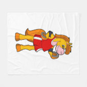 Horse as Runner Fleece Deken (Voorkant (Horizontaal))