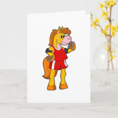 Horse as Runner Kaart (Gele Bloem)