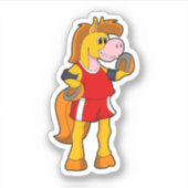 Horse as Runner Sticker (Voorkant)