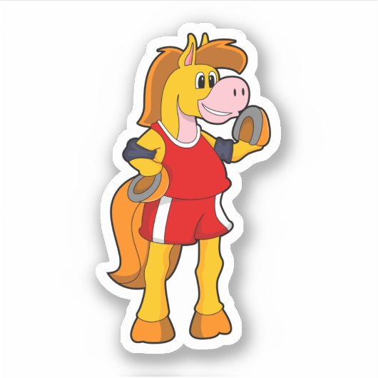 Horse as Runner Sticker (Voorkant)