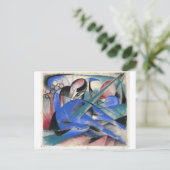 Horse Aslapen van Franz Marc Briefkaart (Staand voorkant)