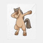 Horse at Hip Hop Dance Dab Fleece Deken (Voorkant)