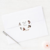 Horse Baby shower Bedankt Behandel labels (Envelop)