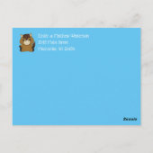 Horse Baby shower Blue Boy Briefkaart (Achterkant)