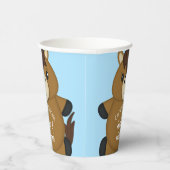 Horse Baby shower Blue Boy Papieren Bekers (Rechts)