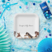 Horse Baby shower Custom Papieren Bordje (Feest)