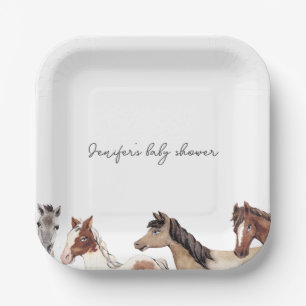 Horse Baby shower Custom Papieren Bordje