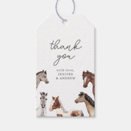 Horse Baby shower Dank u cadeau Labels Cadeaulabel