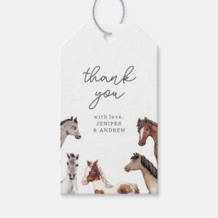 Horse Baby shower Dank u cadeau Labels Cadeaulabel