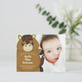 Horse Baby shower Green Briefkaart (Staand voorkant)