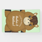 Horse Baby shower Green Spandoek (Horizontaal)