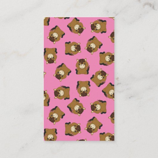 Horse Baby shower Luier Raffle Informatiekaartje (Achterkant)