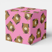 Horse Baby shower Pink Girl Bedankdoosjes (Achterkant)