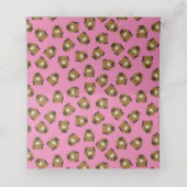 Horse Baby shower Pink Girl Plaatskaartje (Binnenkant ongevouwen)