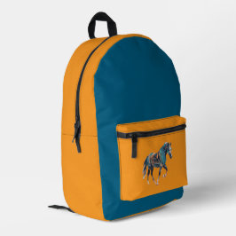 Horse Backpack/Bag Bedrukte Rugzak