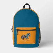 Horse Backpack/Bag Bedrukte Rugzak (Voorkant)