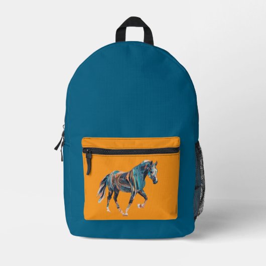 Horse Backpack/Bag Bedrukte Rugzak (Voorkant)