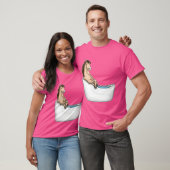 Horse Badkuip vriend T-shirt (Unisex)