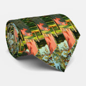 Horse Barn Bright Reds Greens Yellows Stropdas (Opgerold)