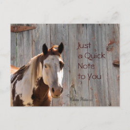 Horse & Barnwood Briefkaart- op maat maken Briefkaart