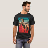 Horse Barrel Racing Equestrian Derby Horse Race T-shirt (Voorkant volledig)
