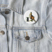 Horse Barrel Racing Ronde Button 5,7 Cm (In situ)