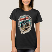 Horse Barrel Racing Serape Leopard T-shirt (Voorkant)