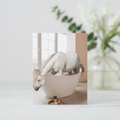 Horse Bathtub Bathroom art Briefkaart (Staand voorkant)
