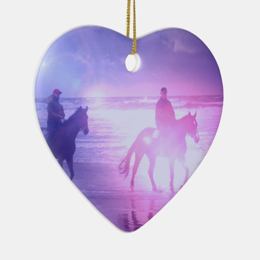 Horse Beach Walk Ornament (Rechts)