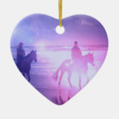 Horse Beach Walk Ornament (Voorkant)