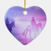 Horse Beach Walk Ornament (Achterkant)