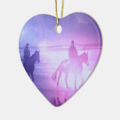 Horse Beach Walk Ornament (Links)