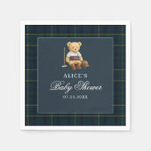 Horse Beer Navy blauw Baby shower Servet (Voorkant)