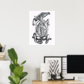 Horse Belly Anatomical Art Poster (Thuiskantoor)