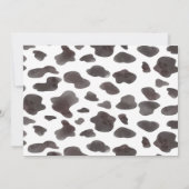 Horse Birthday Foto Uitnodiging Cowgirl (Achterkant)