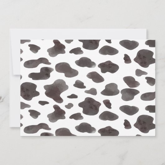 Horse Birthday Foto Uitnodiging Cowgirl (Achterkant)