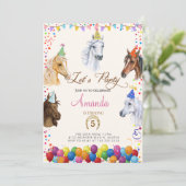 Horse Birthday Kaart (Staand voorkant)