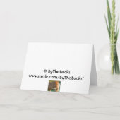 Horse Birthday Kaart--Funny Mannen Kaart (Achterkant)