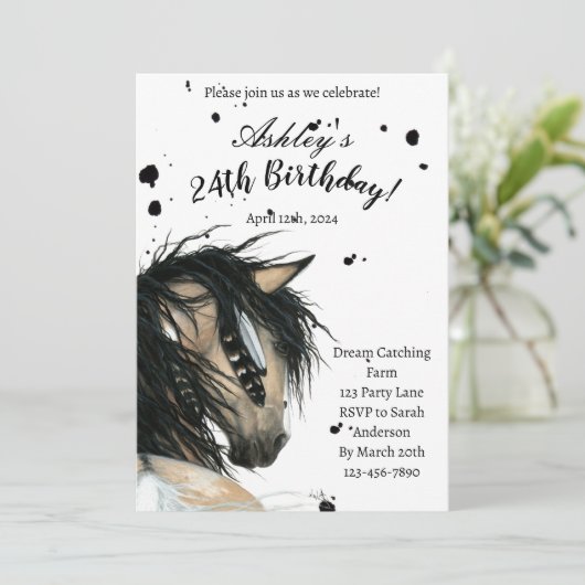 Horse Birthday Kaart van Amylyn Bihrle (Staand voorkant)