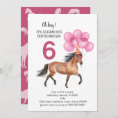 Horse Birthday // Oh Hay Het is jouw geboorte-neig Kaart (Voorkant / Achterkant)